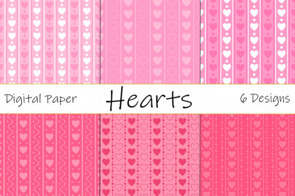 Download Seamless Patterns Valentine's Day Hearts - Valentine's day Collection